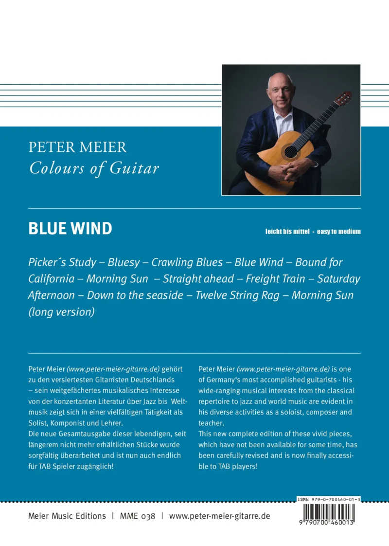 BLUE WIND Folk-Blues-Ragtime  Colours of Guitar 1 (sheet music) – Bild 2